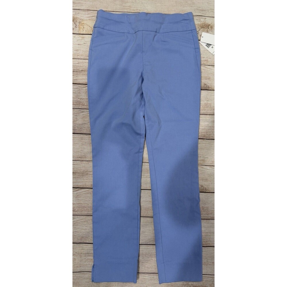 NWT Zoe cornflower blue, slim-fit pull-on ankle pants Size Medium